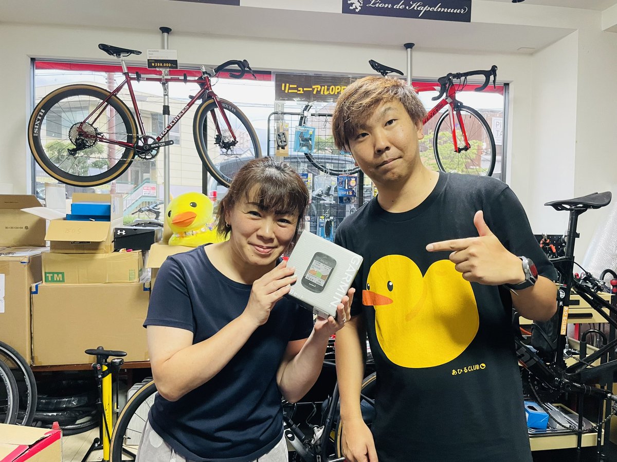 hirotamachannel's tweet photo. 富士ヒルの時にブライトン750がフリーズしたことを心配し、次の伊勢志摩スカイラインヒルクライムの時にはトラブルないように！
と、Garmin530をチヨクルさんよりご提供いただきました。
これは...これは頑張るしかない！！

#レッツチヨクル
#あひるCLUB
#猛者DUCK https://t.co/ou34RY3yUc