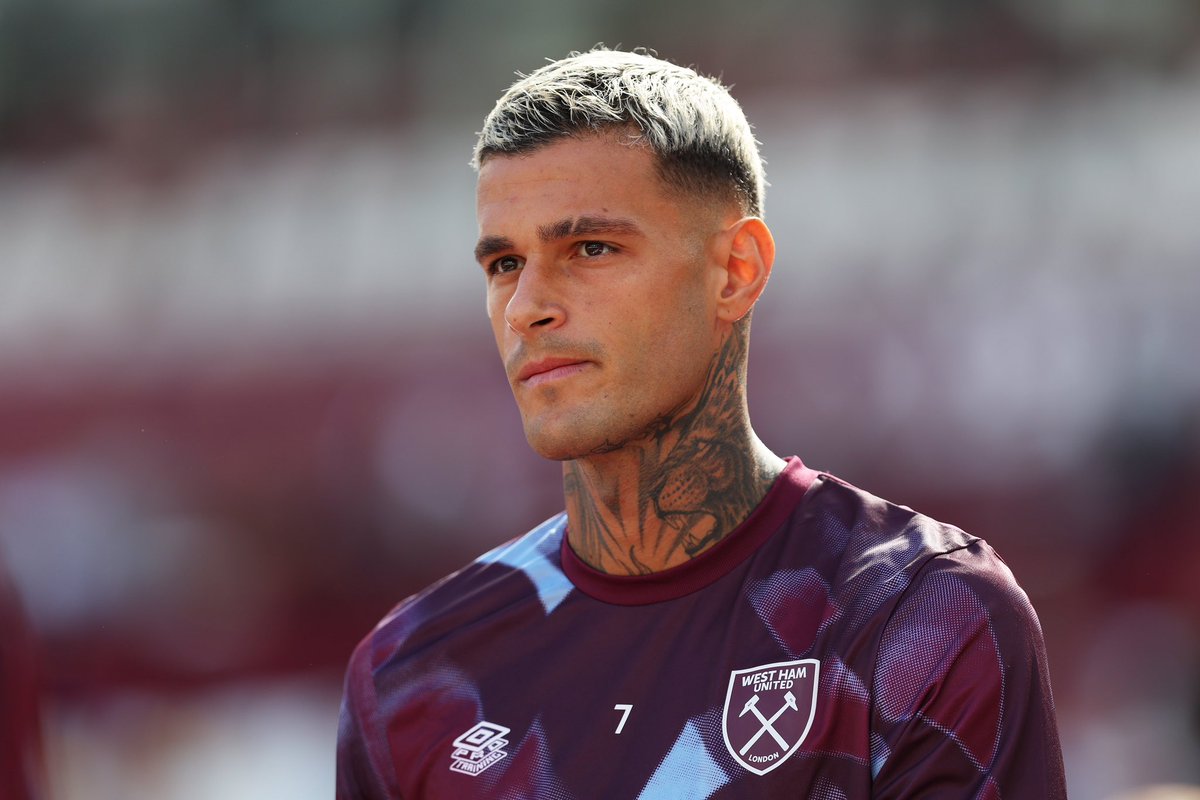 FabrizioRomano's tweet photo. Inter have submitted new proposal for Gianluca Scamacca. €24m plus €4m add-ons bid has been sent to West Ham ⚫️🔵 #Inter

Negotiations continue as Scamacca has already agreed personal terms with Inter; deal depends on the clubs. https://t.co/0VJFW5LTb9