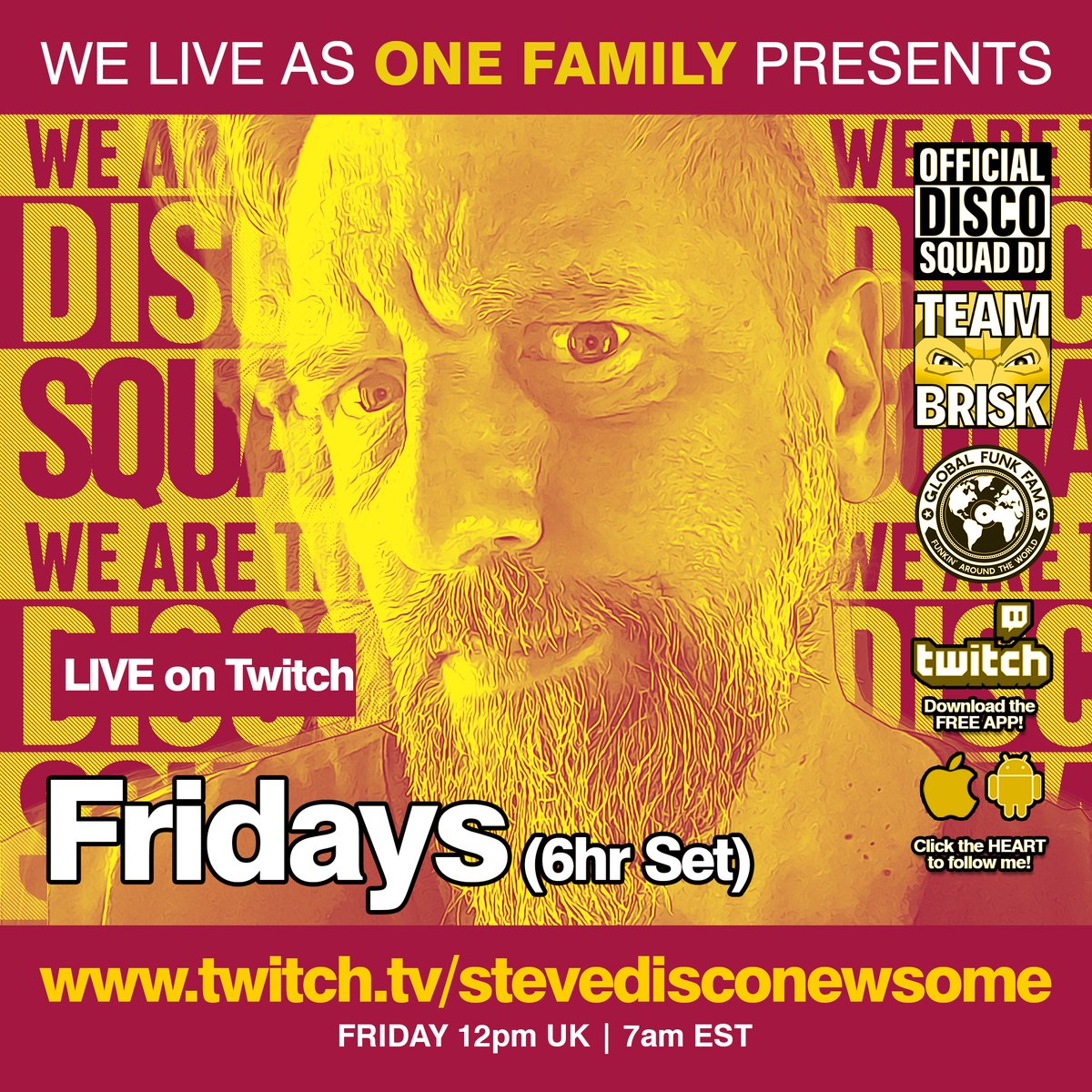 stevediscoOFC's tweet photo. HOUSE + DISCO + BANANAS + COFFEE + LUCOZADE
TWITCH FROM 12PM UK | 7AM EST
https://t.co/odLgzHHfID https://t.co/bXY9dwU05F