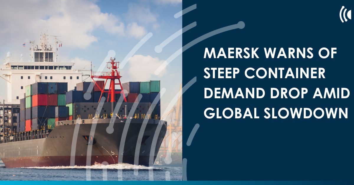 tradefinglobal's tweet photo. ๐ข @Maersk warns of steep container demand drop amid global slowdown
๐ฐ Read the news here โฌ
https://t.co/jyveCBagcH
#ContainerDemand #GlobalTrade #EconomicSlowdown https://t.co/LVRaxdTtKL