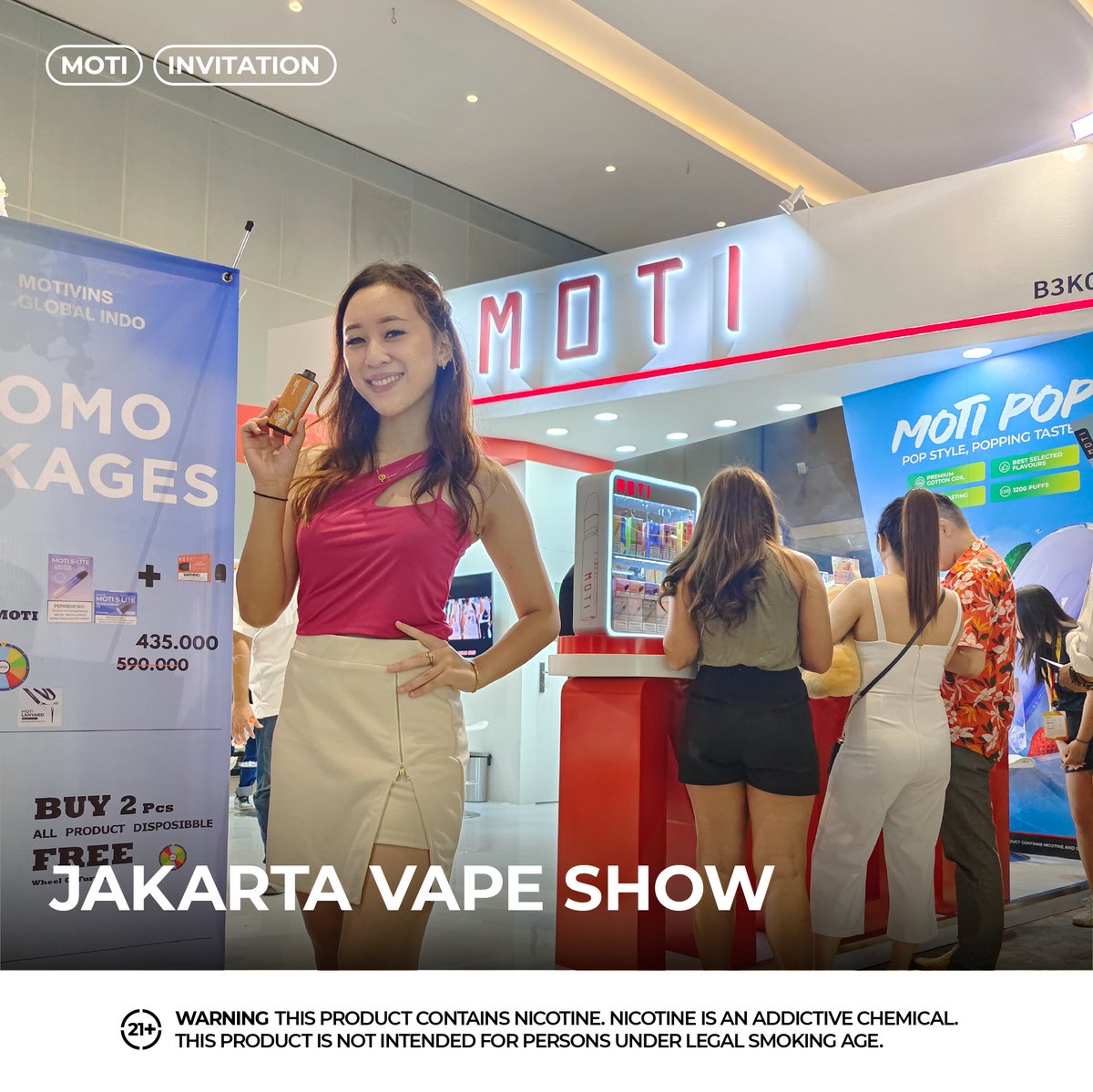 Thank you for meeting us at Jakarta Vape Show. See you next time! 

#moti #motiplanet #jakartashow #vaping #vapelife #