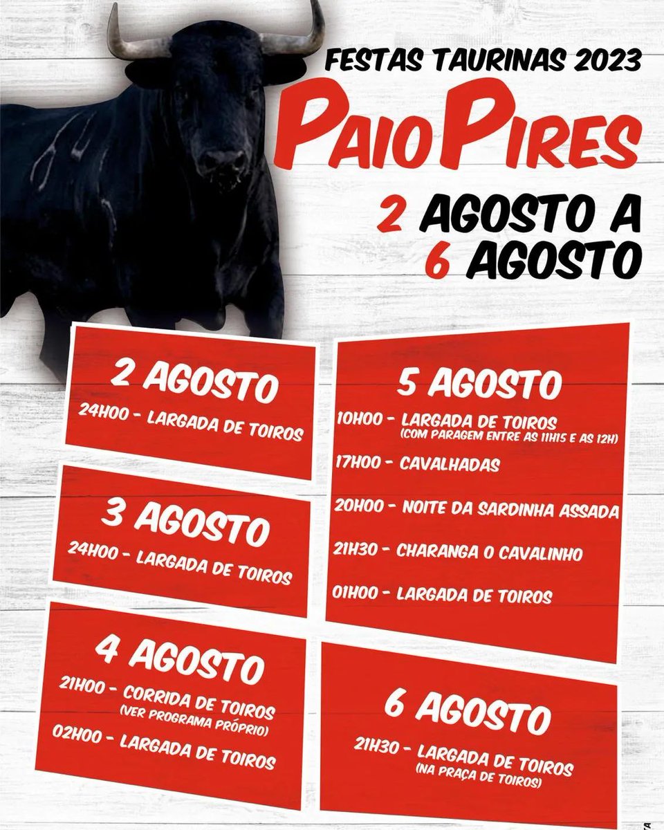 Paio Pires(Seixal)- Festas Taurinas 2023