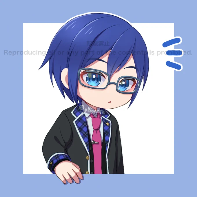 8月毎日投稿6日目! メガネ男子好きです #prsk_FA #KAITO