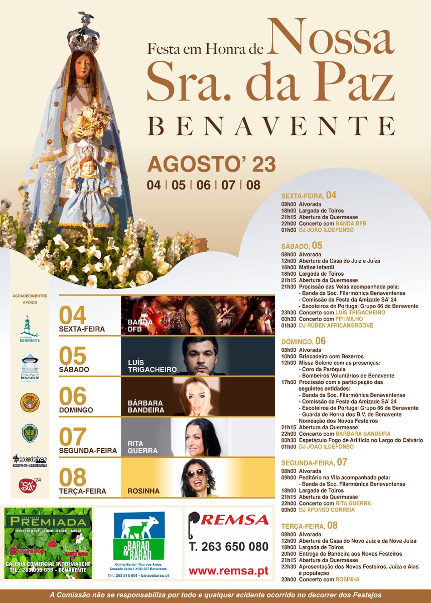 Benavente- Festa em Hª de Nª Srª da Paz 2023