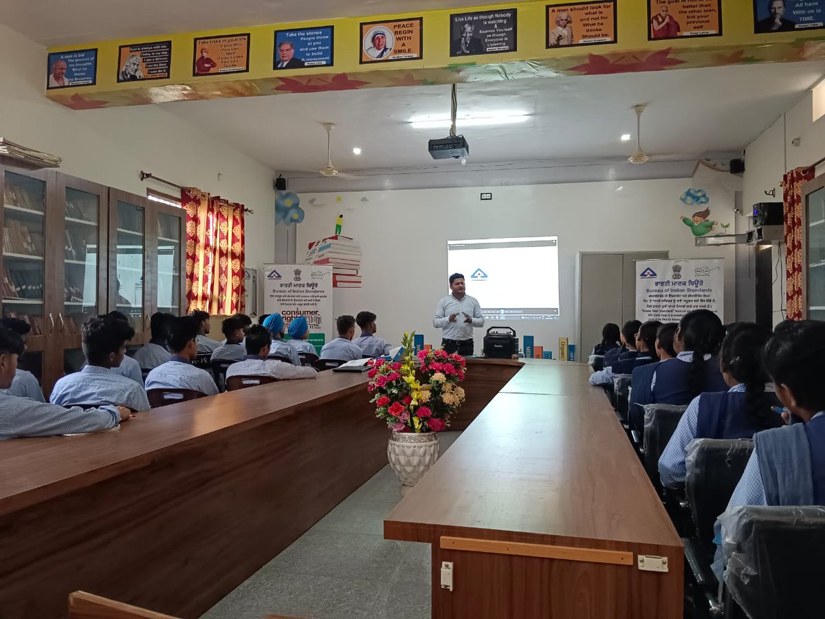 IndianStandards's tweet photo. BIS organised Standard Writing Competition at Government Senior Secondary Smart School, Arif-Ke Ferozepur. This Standard Club Activity was organised by BIS Chandigarh Branch Office. #StandardWritingCompetition #ManakManch #BIS #StandardClubs #Activity #Chandigarh #Trending https://t.co/zKAeLTrfEO