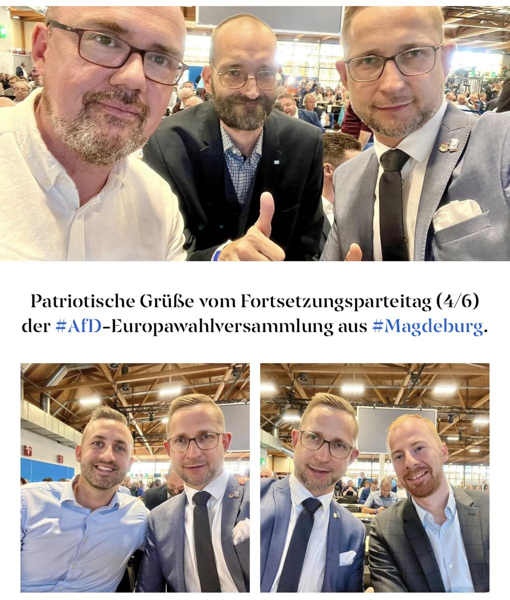MdlWald's tweet photo. @UlrichSiegmund @P_Plattform @MatzeBuettner - Grüße vom Fortsetzungsparteitag (4/6) der #AfD-Europawahlversammlung aus #Magdeburg. #id #europadervaterländer #brüssel #straßburg #deutschland #mdlwald https://t.co/z8zpwj3pHx