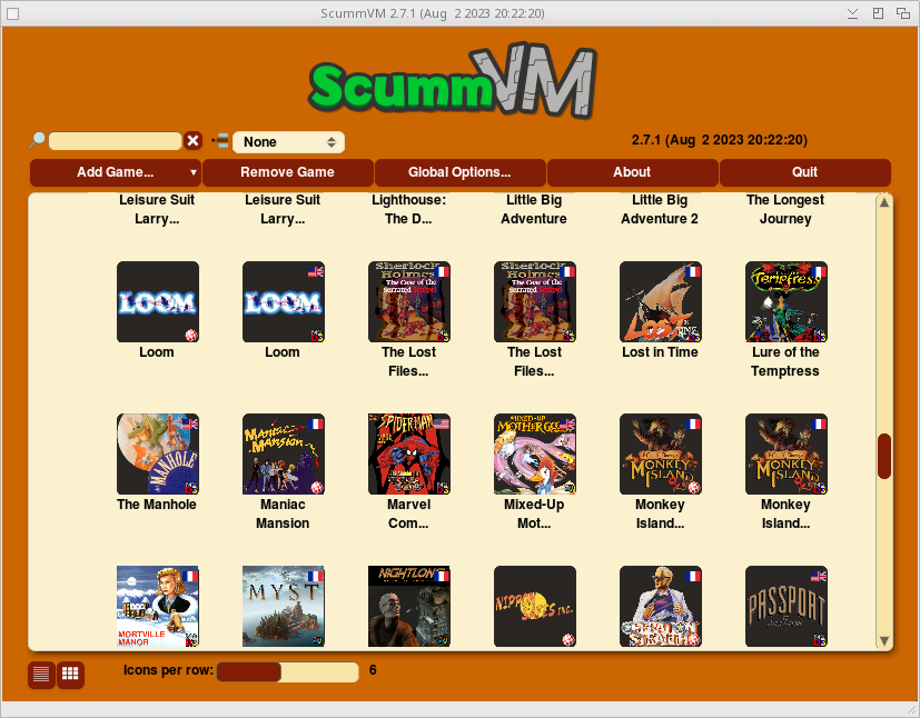 aMiGaTrOnIcS's tweet photo. Amigatronics: #Emulación #Videojuegos #beworld ScummVM 2.7.1 para MorphOS: ScummVM es un emulador de código abierto diseñado para permitir a los aficionados de los videojuegos retro disfrutar de títulos clásicos de aventuras gráficas y… @aMiGaTrOnIcS https://t.co/5kC3Ke7FA2 https://t.co/nS13fhnQPg
