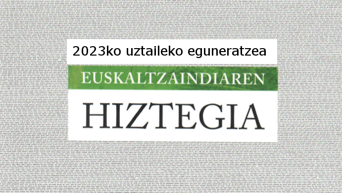 UZEI_'s tweet photo. 📣 Gure lexiko-zuzentzailea (#Hobelex) Euskaltzaindiak hiztegi arauemailean egindako moldaketekin eguneratu dugu.
📣 Bertsio berriak (online, Linux eta MS Office) https://t.co/JLbYePJg4D helbidean daude erabilgarri.
#euskara #hiztegia #zuzentzailea https://t.co/qxd1d3eqqd