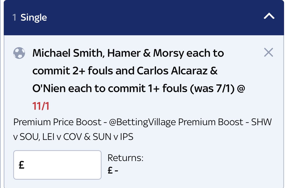 bettingvillage's tweet photo. 11/1 Player Special for the Championship TV games this weekend starting tonight 🙌🏼

Add to your slip...

Here 👉🏼 https://t.co/ivEO6xHyak

Research attached below, don't back it if you don't fancy it.

18+ gambleresponsibly #ad ts &amp; cs apply https://t.co/ztjYbJ0WLf