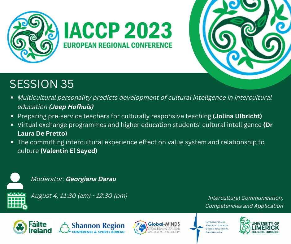 IACCP2023's tweet photo. Don't miss out on our next amazing set of parallel sessions starting now!

#IACCP2023 #psychology #research #crosscultural #crossculturalpsychology - via Whova Event App https://t.co/TQlQDZFLCN