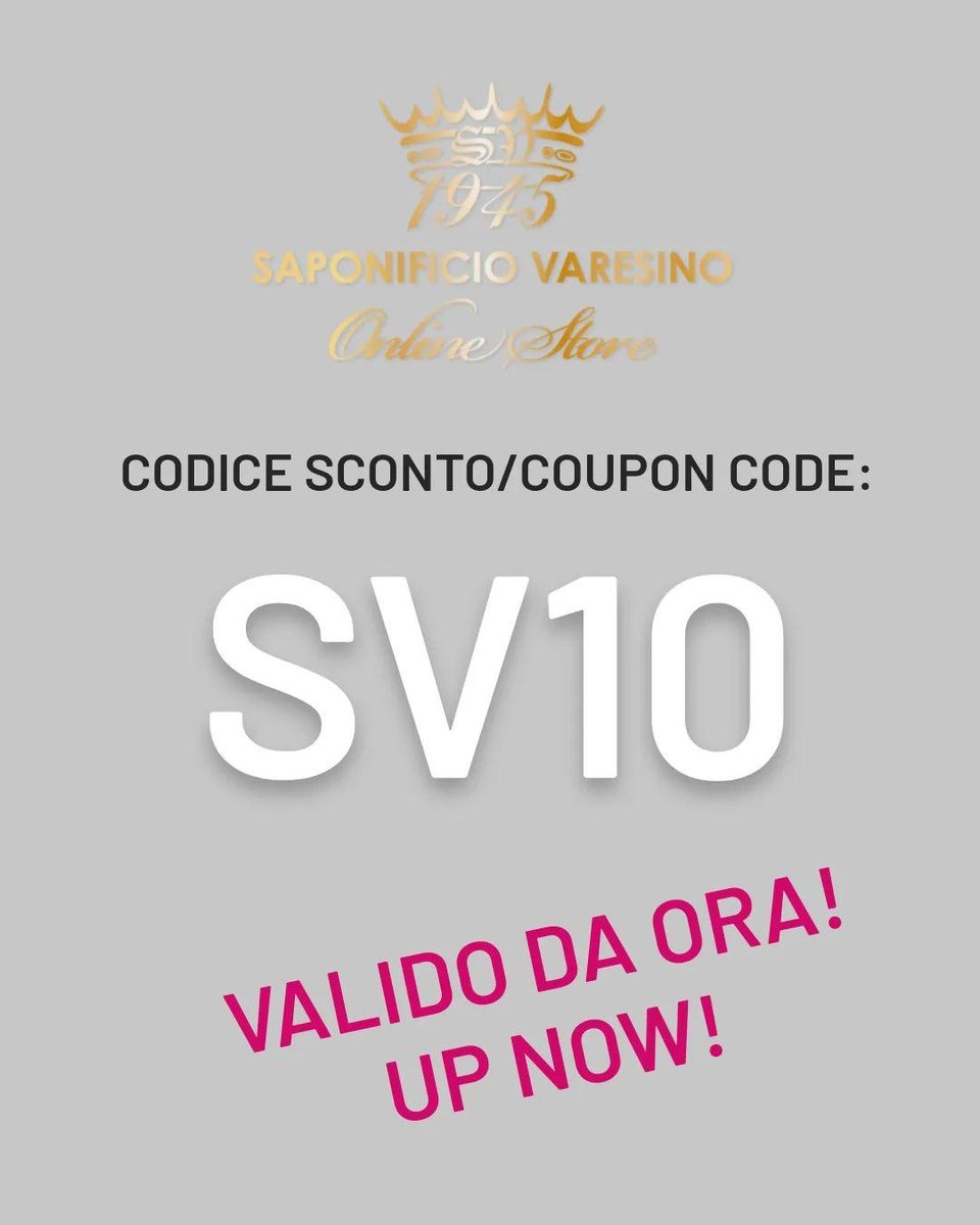 -10% with code SV10 - valid until 20th August