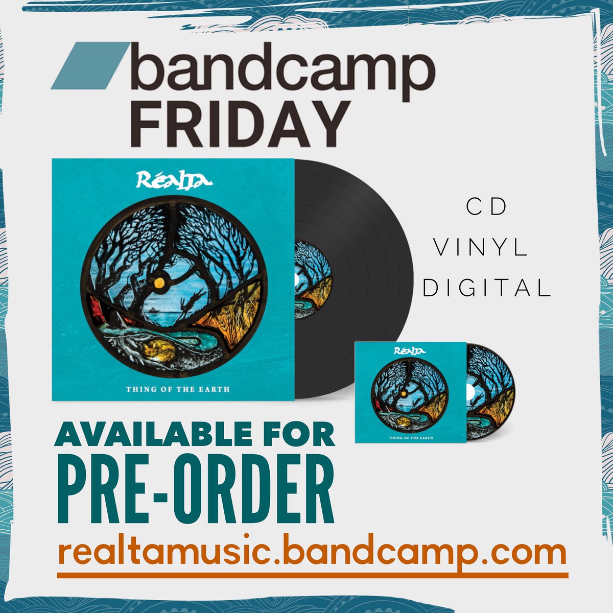 It’s #bandcampfriday and our new album Thing Of The Earth is available for pre-order on #CD #Vinyl and #digitaldownload ! 😎🎶🥳 realtamusic.bandcamp.com/album/thing-of… Support art and receive the album before general release! (estimated shipping mid Sept)