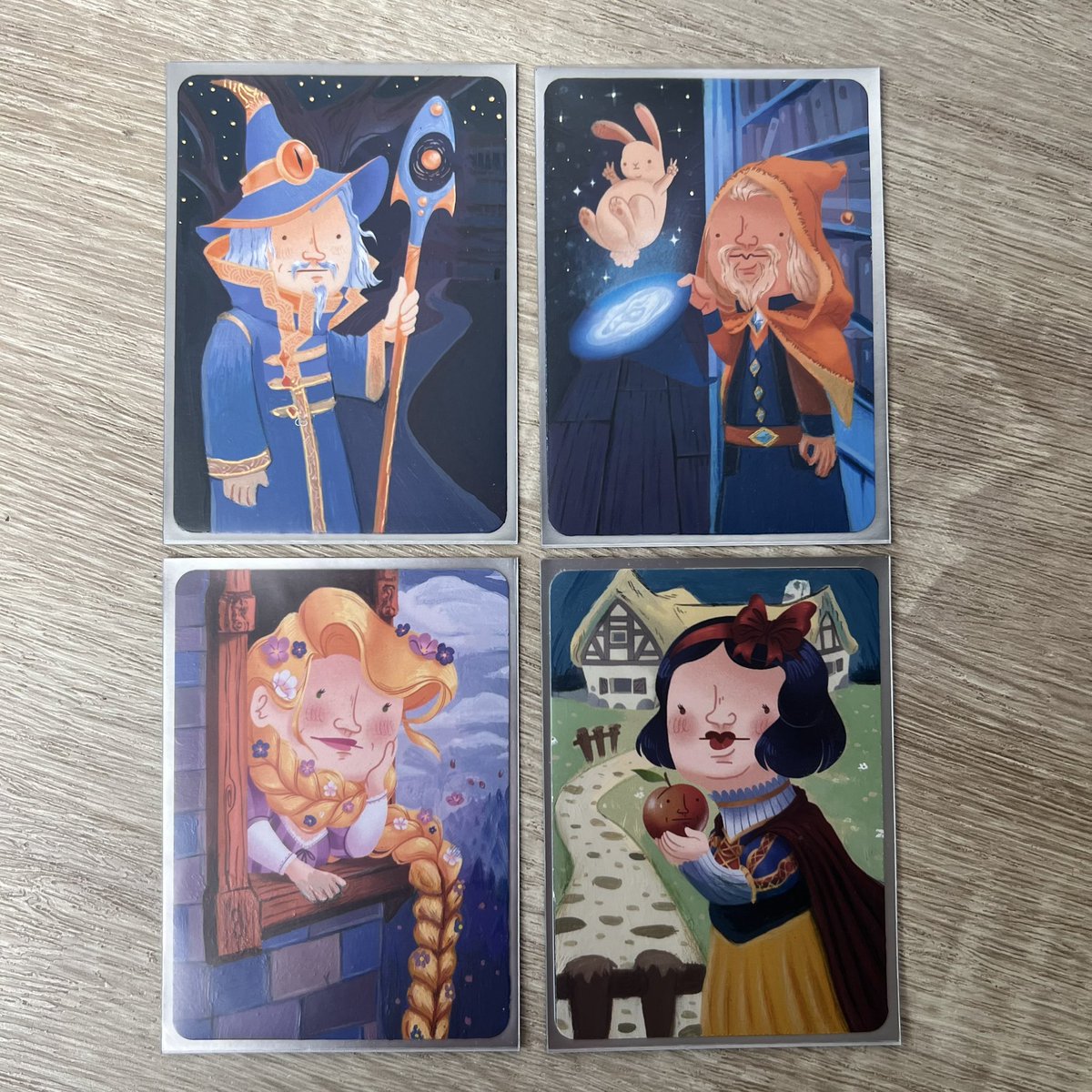 JNillustrations's tweet photo. Quatre de plus dans la collection! Superbes illustrations de Lhotus - alterations à la peinture acrylique @laink @terracid @WankilShop https://t.co/0oA9CgMdWt