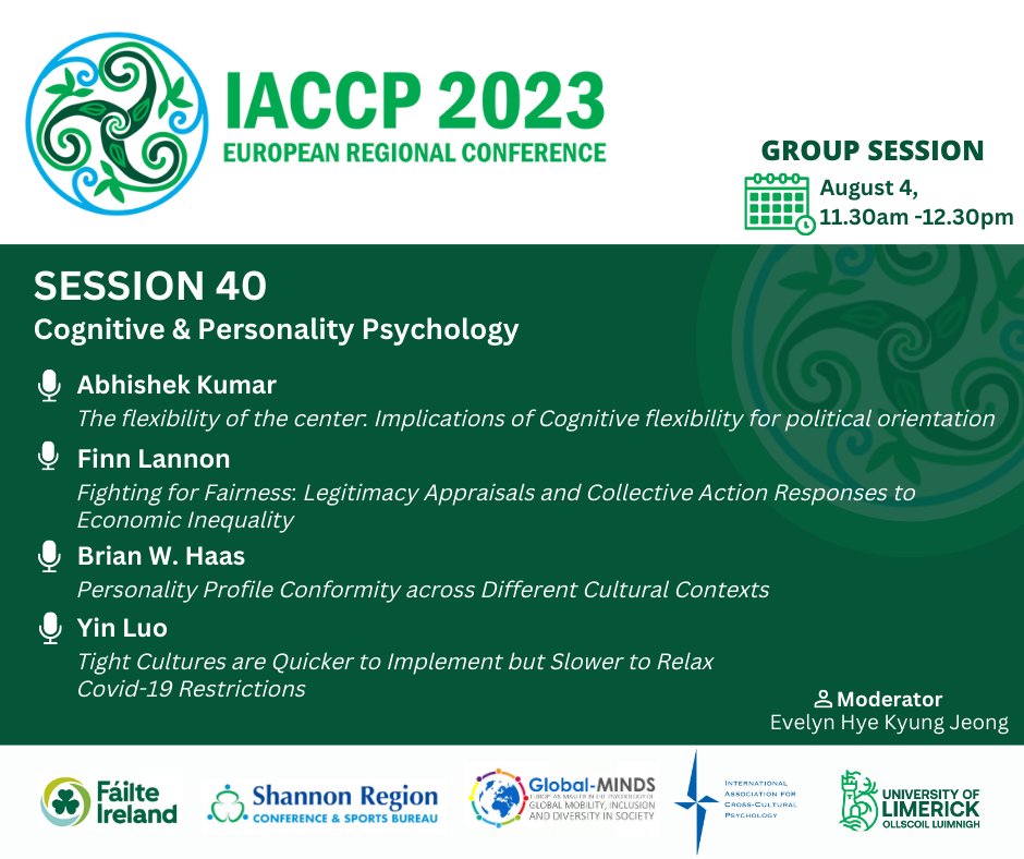 IACCP2023's tweet photo. Don't miss out on our next amazing set of parallel sessions starting now! (2)

#IACCP2023 #psychology #research #crosscultural #crossculturalpsychology - via Whova Event App https://t.co/uBuzxRJtaU