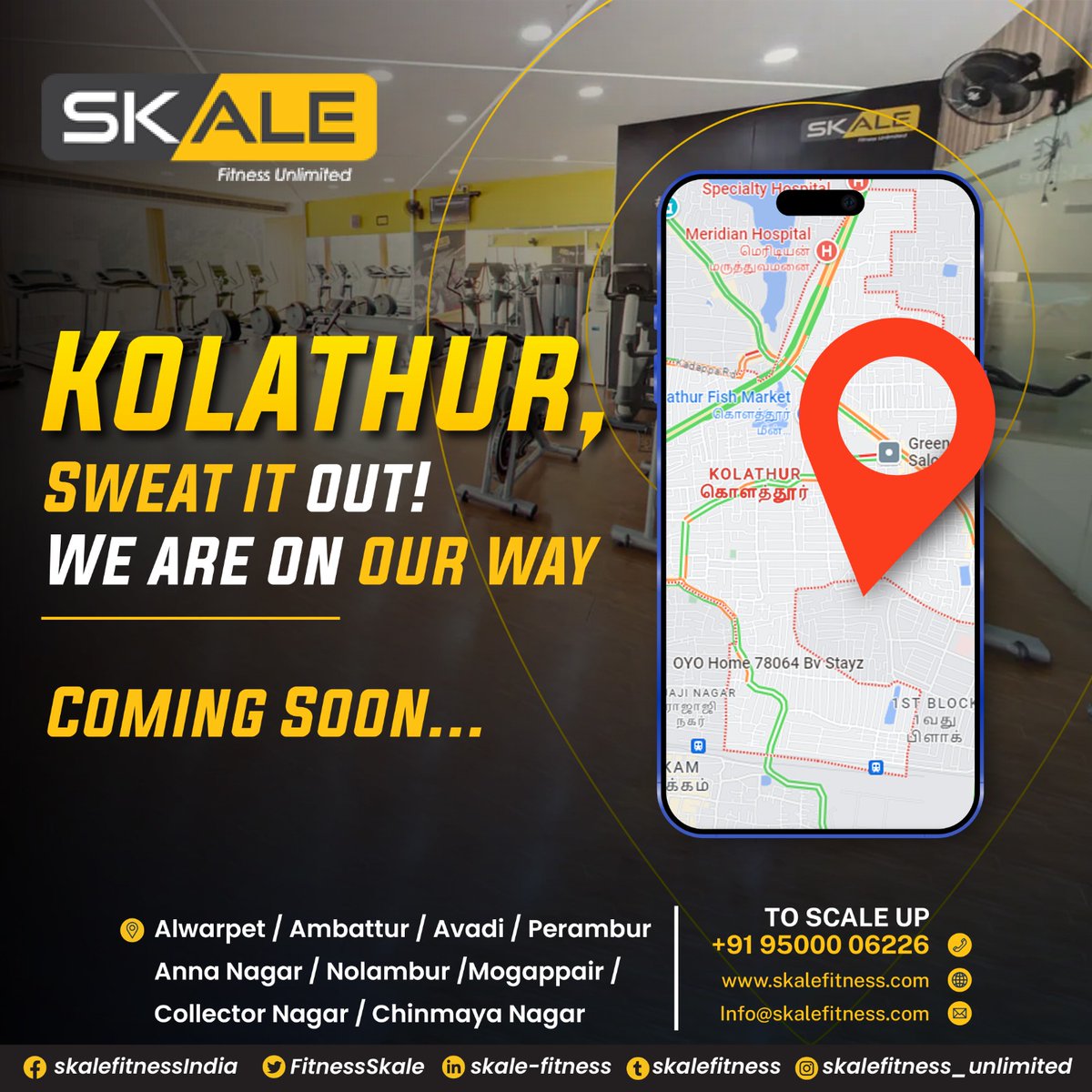 FitnessSkale's tweet image. Build your path to a healthy body, mind, and life. Opening soon!  For more details reach us @ +91-9500006226 or visit skalefitness.com

#Determination #FitnessSuccess #skalefitness #fitnessunlimited #fitnessapp #fitnessroutine #fitnesstracker #workoutmotivation #workout
