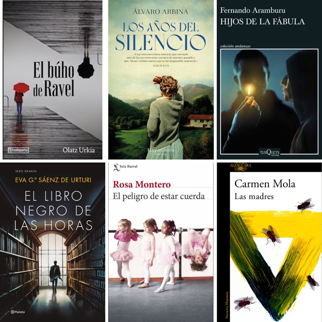 UDA HONETARAKO GOMENDATUTAKO IRAKURKETAK
Eleberririk mailegatuenak.
LECTURAS RECOMENDADAS PARA ESTE VERANO
Novelas más prestadas.
📚📚📚
<a href="/OlatzUrkia/">Olatz Urkia</a> <a href="/alvaroarbina_/">Álvaro Arbina</a> <a href="/FernandoArambur/">Fernando Aramburu</a> #carmenmola #rosamontero #LibrosRecomendados #udakoirakurketak #lecturasdeverano #novelas
