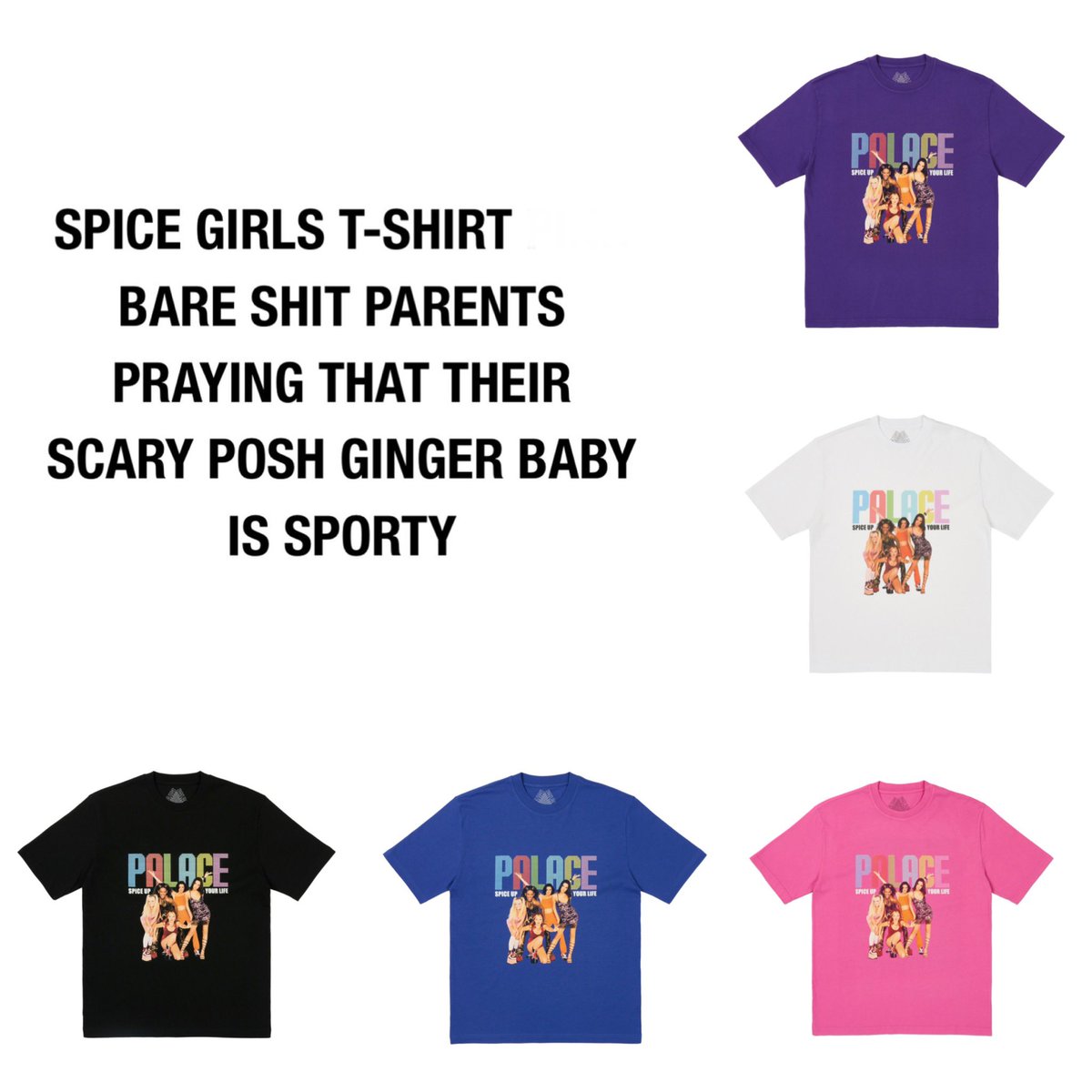 Chris_Stroud's tweet image. #sellingfast @spicegirls have collaborated with @PALACELONDON to release this range of tees as part of their AW23 range! 

Some sizes have already sold out so be quick..

shop.palaceskateboards.com/collections/t-…

#spicegirls @EmmaBunton @MelanieCmusic @OfficialMelB @GeriHalliwell @victoriabeckham
