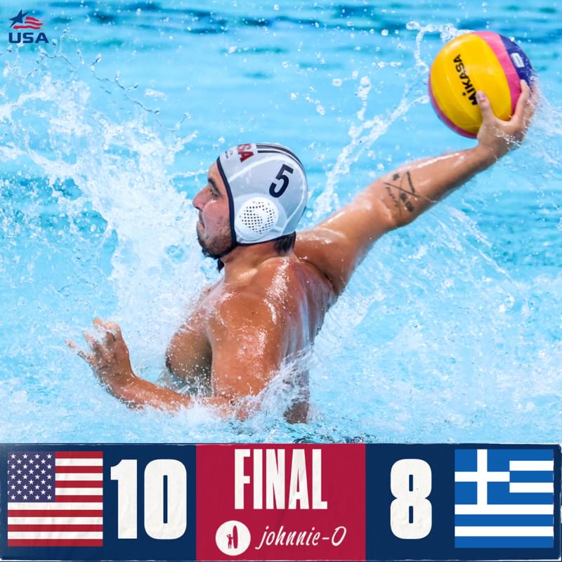 MWP FISU WUG Quarterfinals
USA advances to medal rounds!
FINAL | USA 10, Greece 8
USA Goals: M. Kenney 3, B. Liechty 2, J. Larsen 2, G. Loth 1, G. Alessandria 1, W. Sherlock 1
Power Plays: USA 3-8, Greece 1-9
Penalties: USA 1-1, Greece 0-0
#Chengdu2021FISUGames
#GoBruins 🐻🤽‍♂️