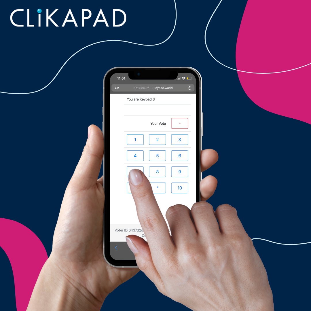 Say goodbye to manual voting and hello to convenience with CLiKAPAD online voting! Whether it's for a corporate event or classroom setting, our system makes audience response easy. Try it out today and experience hassle-free voting at your fingertips! #OnlineVoting