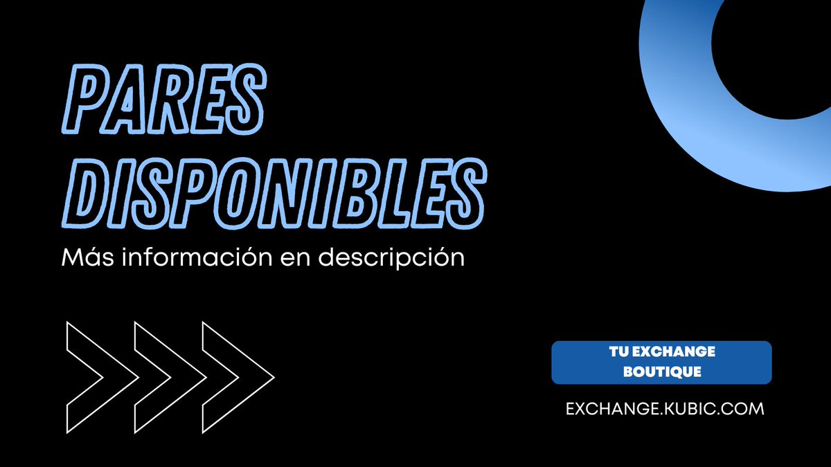 Kubic_ES's tweet photo. https://t.co/Q2zzL7W53K ✅
App para dispositivos Android ✅
Pares disponibles actualmente:

$BNB - $USDT ✅
$ETH - $USDT ✅
$WOOP - $USDT ✅
$KUBIC - $USDT ✅
$BTC - $USDT ✅
$ADA - $USDT ✅

¿Qué token o criptomoneda listarías en Kubic? 👇 https://t.co/86hUSsQqmo