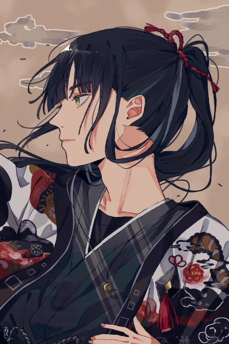 黒髪ポニテ男子最高。