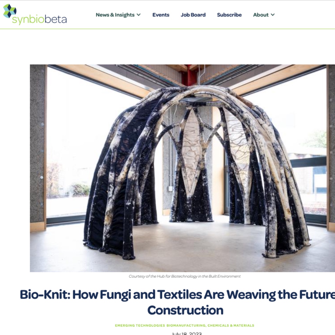 Hub for Biotechnology in the Built Environment tweet media