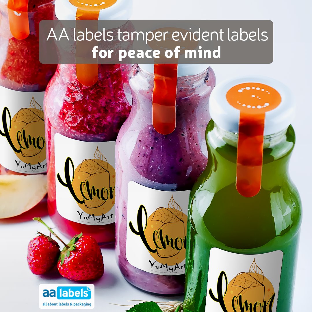 🤩 AA Labels: Tamper Evident Labels for Peace of Mind 😎

Protect your products from tampering with AA Labels' tamper evident labels! 🛡️

Our tamper evident labels are designed to show signs of tampering if someone tries to open or alter your product. ⚠️ This can help you to
