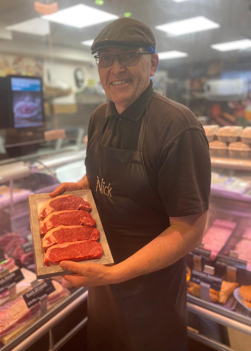 For the best Steaks in town this weekend, pay us a visit.

Beautiful dry aged Beef from native breed cattle raised on moors above Malham, it's the pinnacle of #GreatBritishBeef!

Call in this weekend & see for yourself. We're open until 3pm Fri & Sat. #Harrogate #Knaresborough