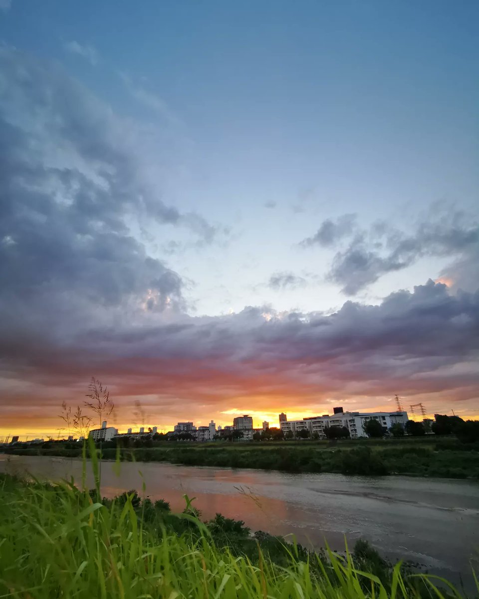 nickshormonsha_'s tweet photo. #onmywalk #夕方 #夕暮れ #夕焼け #日没 #日の入り #evening #twilight #sunset #dusk #sundown #저녁 #황혼 #노을 #일몰 #여름 #summer #夏  #Летом #နွေရာသီ #verão #Lété #verano #Lestate #야마토강 #大和川 #Yamatogawariver #니시요케강 #西除川 #Nishiyokegawariver https://t.co/b6kZQZZ88F