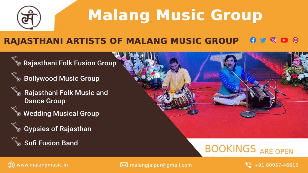 MalangJPR's tweet photo. God has given us music as a gift. It is a talent given to us from above. Few people are naturally talented artists.
#folkmusic #folkmusicgroup #musicalphera #Singer #marwarisingers #mehandi #events #bollywood #dance #rajasthanifolk #musician #weddingmusicgroup #terahtaali https://t.co/rA75DyyLKX