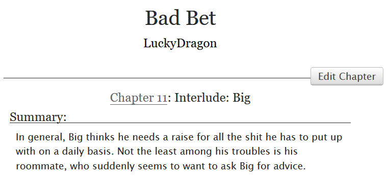 NemiDragon's tweet photo. New Bad Bet chapter! We get a little interlude with Big this week.

#fanfic #KinnPorsche 

https://t.co/FNgV77g8Tl https://t.co/y6Npt518i8