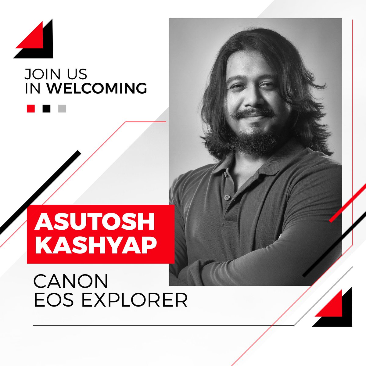 Canon_India's tweet photo. Welcome Mr. Asutosh Kashyap, our new #EOSExplorer! A master of cinematography & filmmaking with an impressive 6-year journey in visual storytelling. His exceptional talent has earned him prestigious awards at international stages. #CanWithCanon #DelightingYouAlways #EOSexplorer https://t.co/d8ai6Ct7Z1