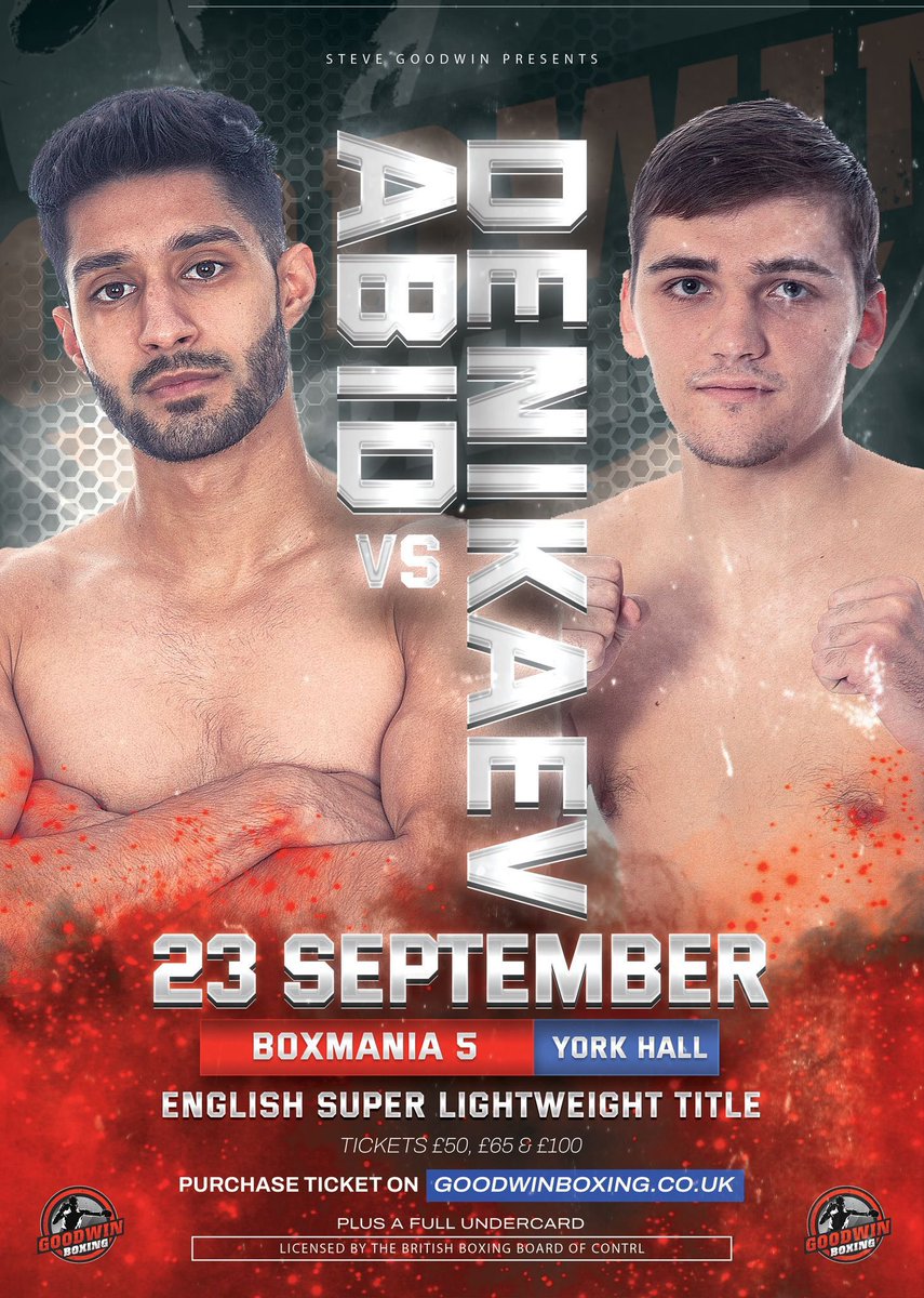 Buzzing for this <a href="/sajid_abid/">Sajid Abid</a>! The date is finally here 🥊