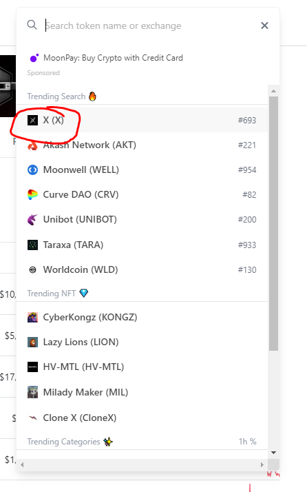 The REAL #OG $X is trending on <a href="/CoinMarketCap/">CoinMarketCap</a> and <a href="/coingecko/">CoinGecko</a> searches.

Load your Fucking bags! 

$X GON GIVE IT TO YA

dextools.io/app/en/ether/p…