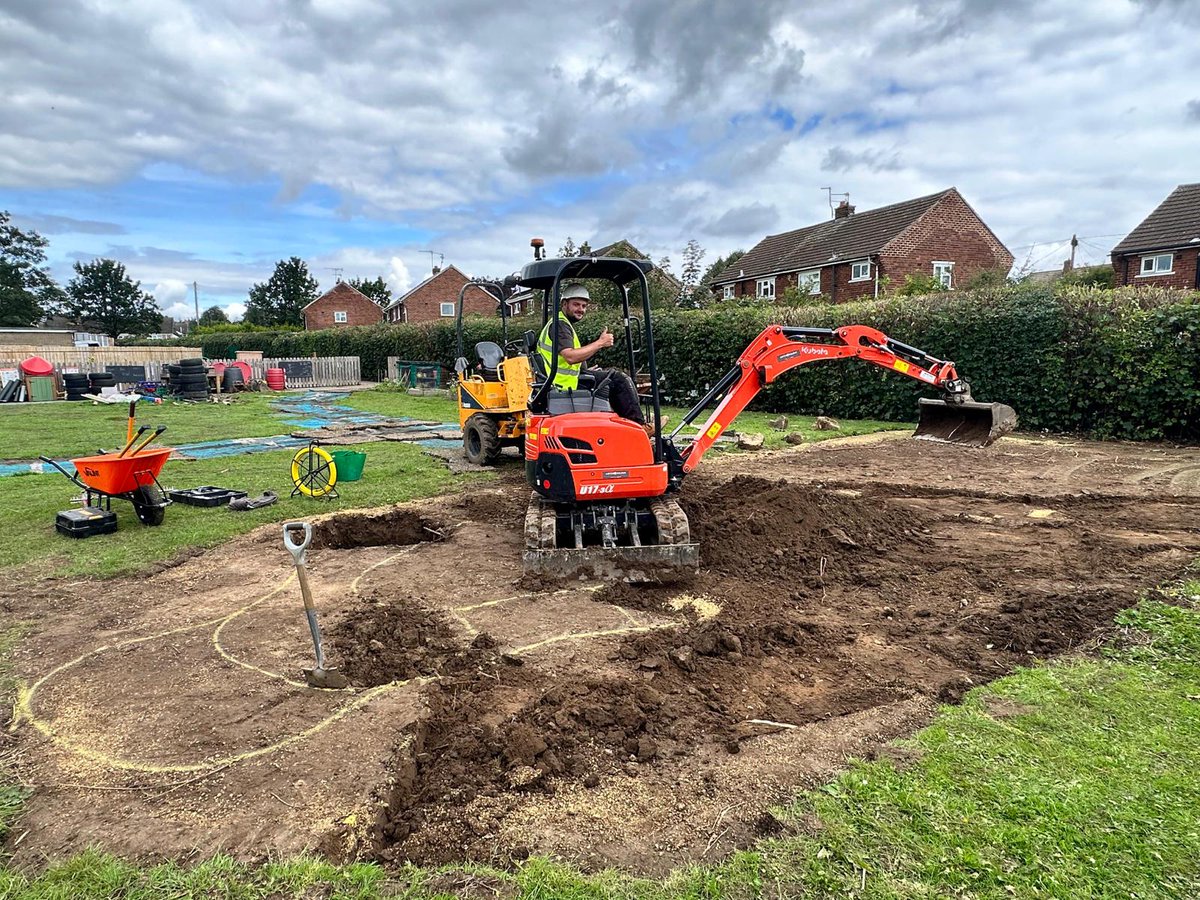 PrecisionTimber's tweet photo. 🏗️ Making magic happen at Sandringham School's new playground! Rain or shine, we're on track and unstoppable! 🌧️🚀 #PlaygroundProject #WorkInProgress #RainOrShine #ProgressingWell https://t.co/i3zcAeNALC