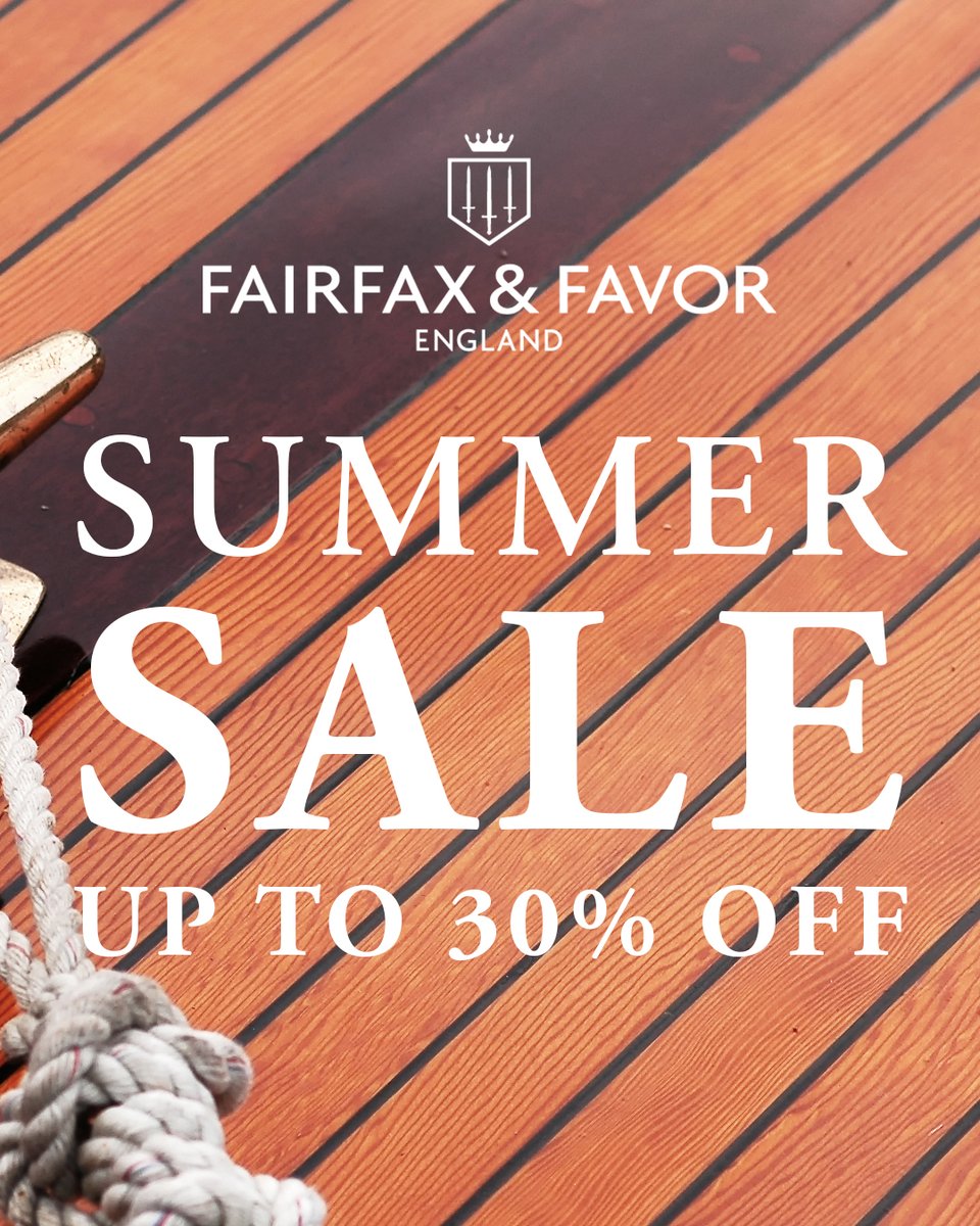 🌻SUMMER SALE 🌻 GET UP TO 30% OFF SELECTED STYLES 🛍 SHOP NOW --> fairfaxandfavor.com/collections/su…