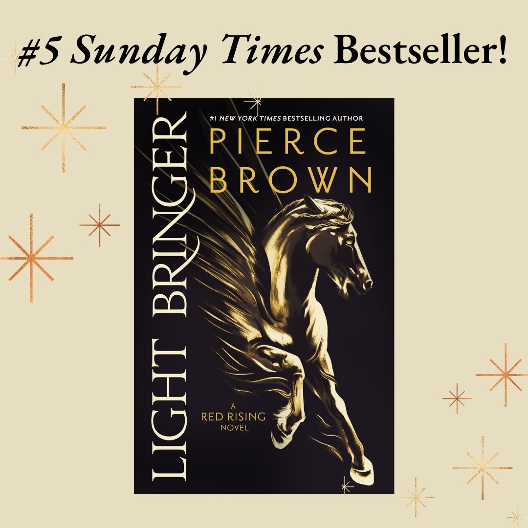 TWO Sunday Times bestsellers? 🙌🥳🥂🎉 Huge congrats to Bone Smith and Light Bringer from Team Hodderscape!