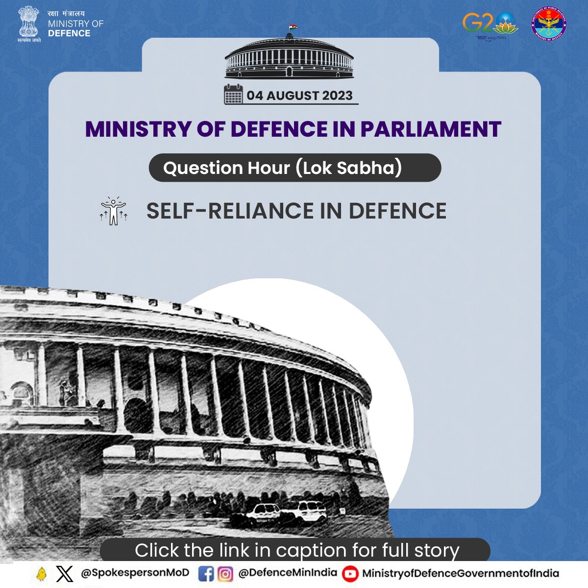 SpokespersonMoD's tweet photo. Government is taking a number of steps to make the country ‘Aatmanirbhar’ by developing indigenous advanced technologies and complex systems.
For more, click on the link below: https://t.co/wBNrogB0IX
@rajnathsingh
@giridhararamane
@adgpi
@PIB_India https://t.co/XJ9XiNjMrD