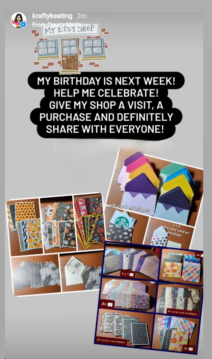 KraftyKeating's tweet image. kraftykeating.etsy.com

#etsypromotion #etsyseo #etsysales #etsyhandmade #etsyfinds #etsyseller #papercrafting #envelopes #stationery #halloween #holiday #greetingcards