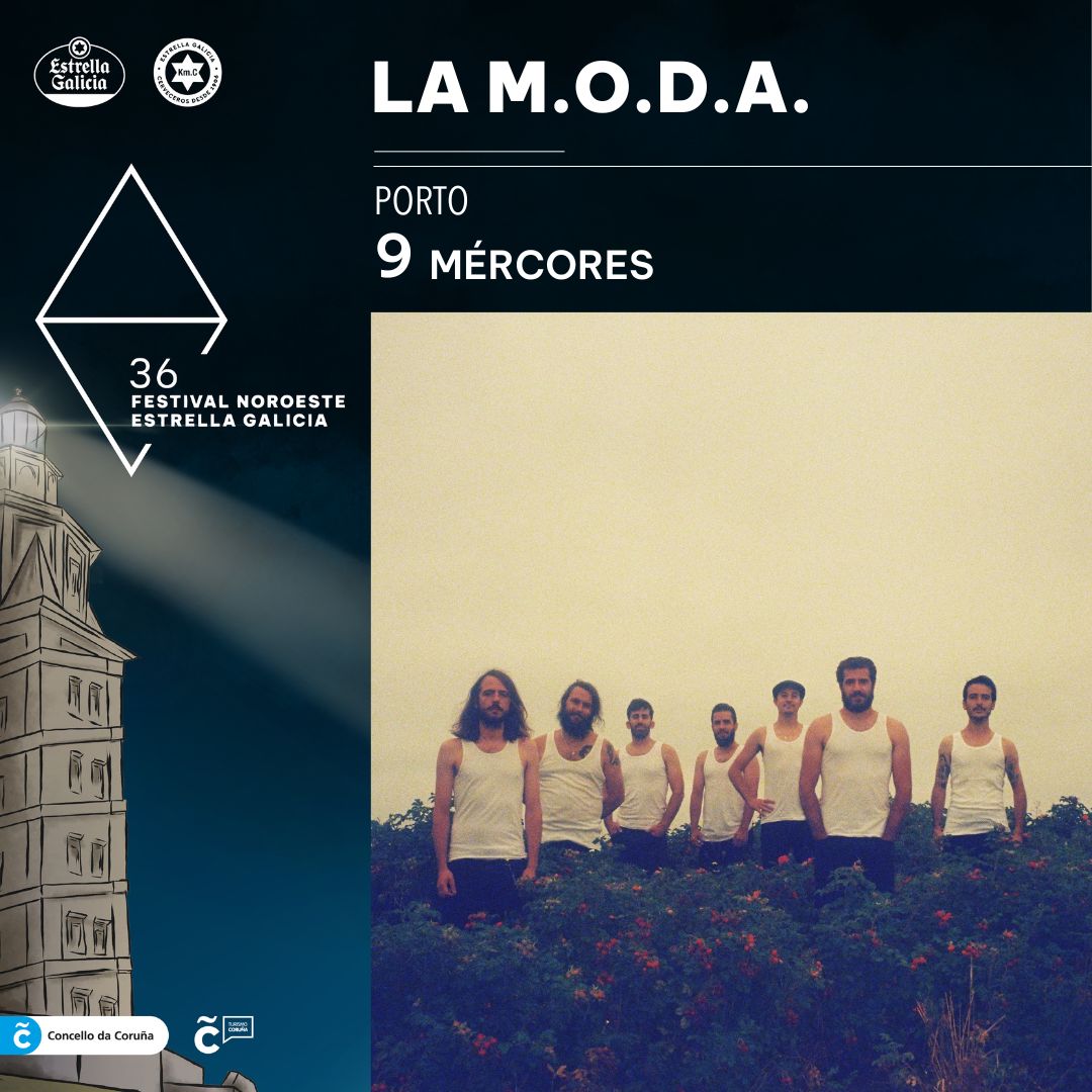 artmusicagency's tweet image. 📢 La M.O.D.A. y Arde Bogotá  actuarán en el Festival Noroeste Estrella Galicia 🌊

🗓️ 9 de agosto
🪗 La M.O.D.A.

🗓️ 10 de agosto
🐎 Arde Bogotá

🏗️ Escenario del puerto
🕙 00:30h
🎫 Entrada libre hasta completar aforo

#FestivalNoroeste #EstrellaGalicia #LAMODA #ArdeBogotá