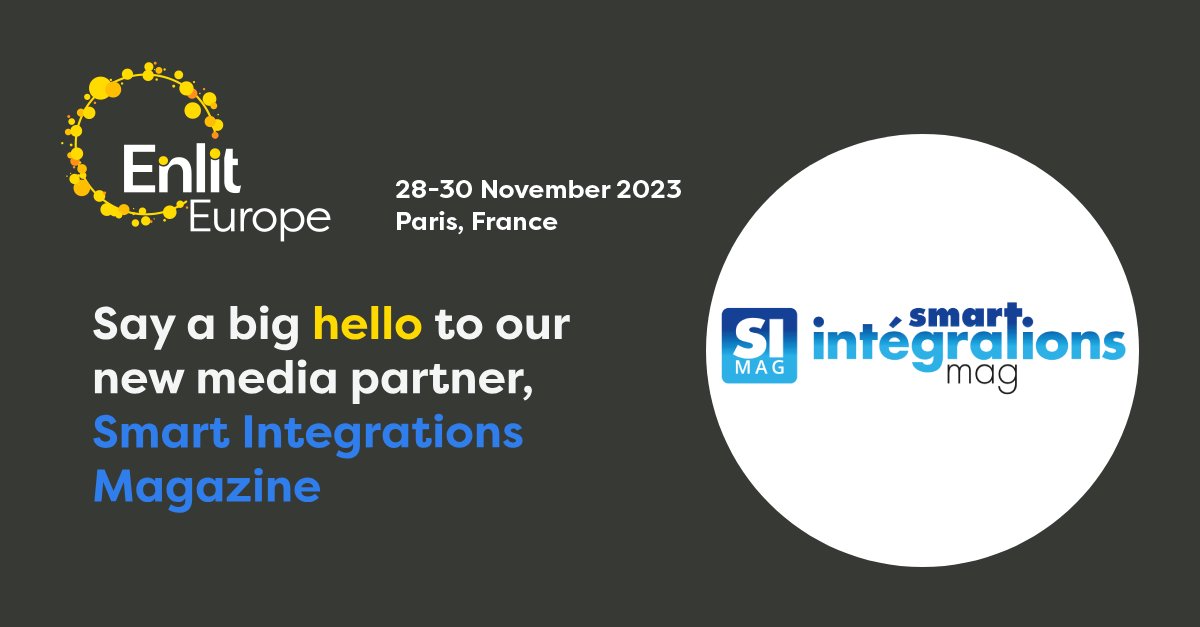 A big welcome to our new media partner SMART INTEGRATIONS MAG, the professional magazine for the digital world in the fields of Safety/Security, Audio/Video, Smart Home and Smart Building.

Learn more here: enlit-europe.com/media/smart-in…