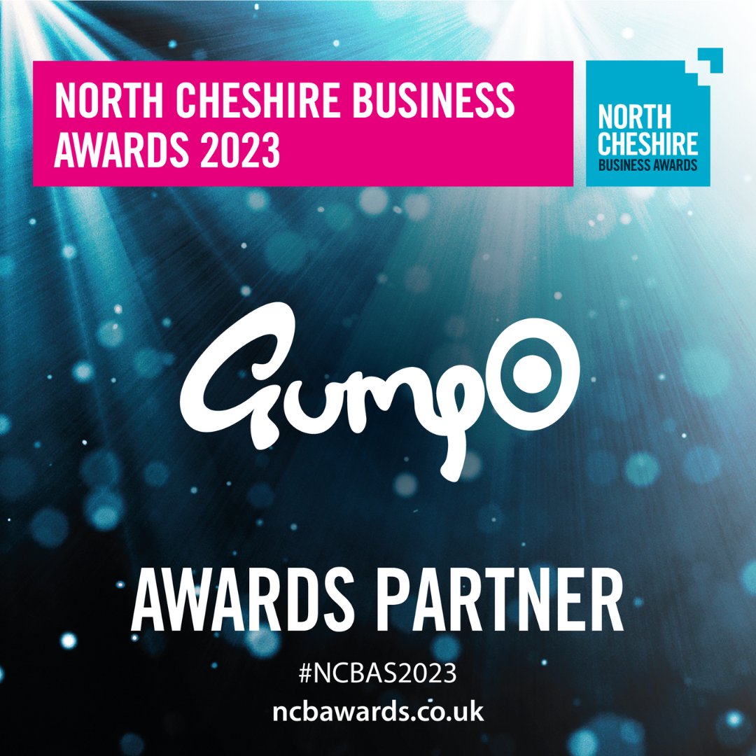 Gumpo is a proud partner of the North Cheshire Business Awards 2023! ✨

The North Cheshire Business Awards celebrates the success &amp; talent of businesses in North Cheshire - we're thrilled to be part of it!

#business #northcheshire #cheshire #businessawards #ncbas2023