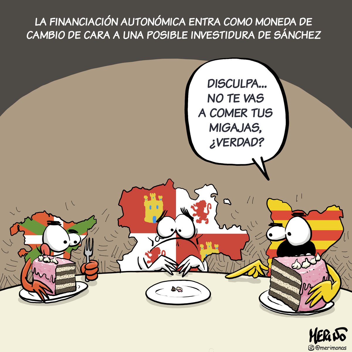 meri_monas's tweet image. Ya sabemos de qué va ésto. ¿O no?
#FinanciacionAutonomica #Pactos #Investidura #viñetas #merimonas