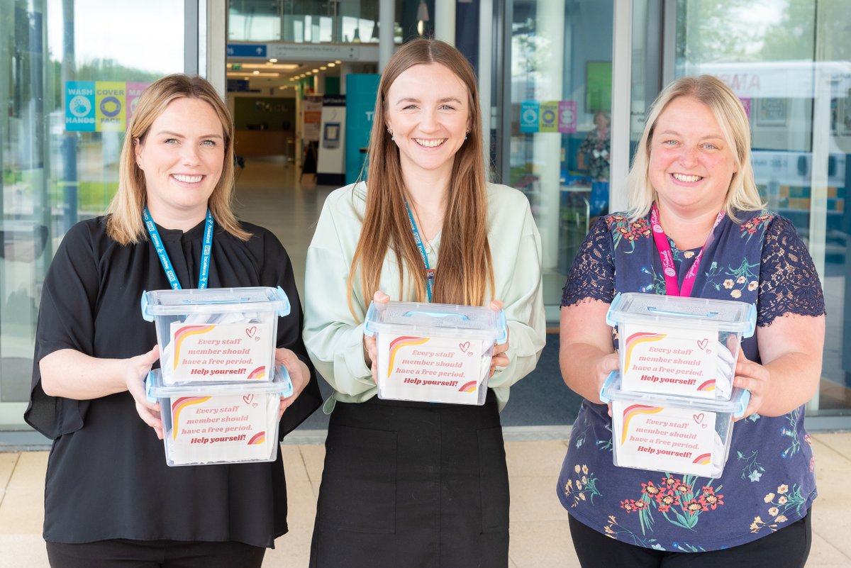 RJAH_NHS's tweet photo. We are delighted that all staff at RJAH now have access to free sanitary products, to further support their wellbeing🥰

Boxes with both day pads and tampons, which have been sourced Hey Girls, have now been delivered to toilets.

More here 👉 https://t.co/xbGGVLl6vi https://t.co/oD8bRmHN0L