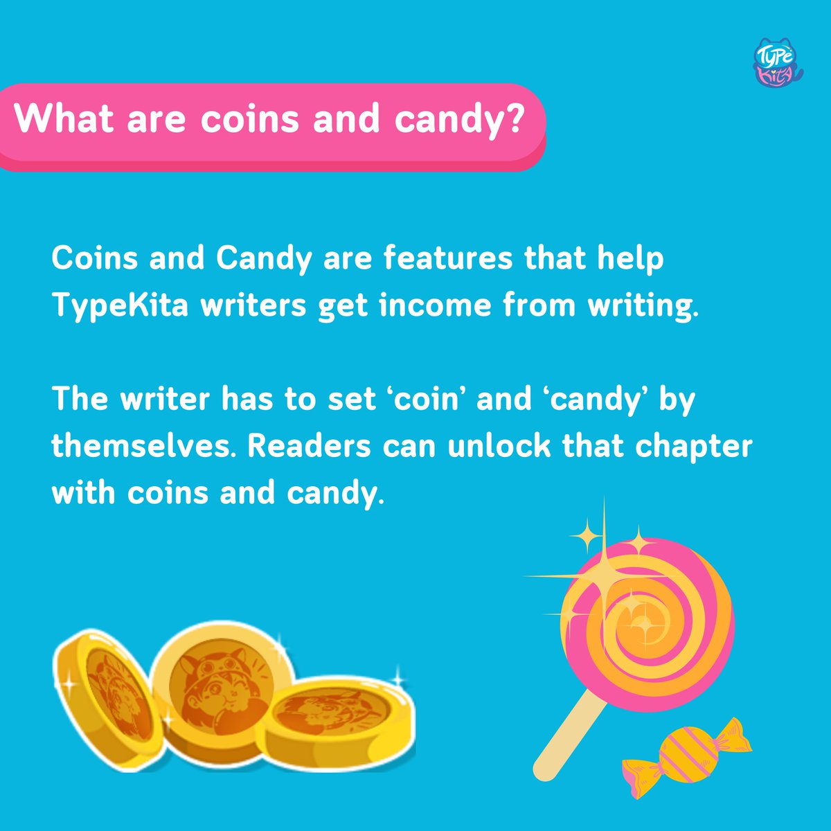 TypeKitaPH's tweet photo. 💰GUIDE TO TYPEKITA COINS FEATURE💰 [A THREAD]

Gusto mo mag TYPE at KUMITA? 🤩 Dahil sa TypeKita, you can read and write and earn from your passion! 🪙📒

 #TypeKitaPH #TypeKitaFAQS https://t.co/cO4Lmhh7Qf