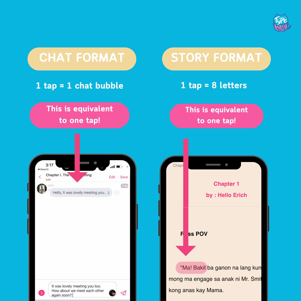 TypeKitaPH's tweet photo. 💰GUIDE TO TYPEKITA COINS FEATURE💰 [A THREAD]

Gusto mo mag TYPE at KUMITA? 🤩 Dahil sa TypeKita, you can read and write and earn from your passion! 🪙📒

 #TypeKitaPH #TypeKitaFAQS https://t.co/cO4Lmhh7Qf
