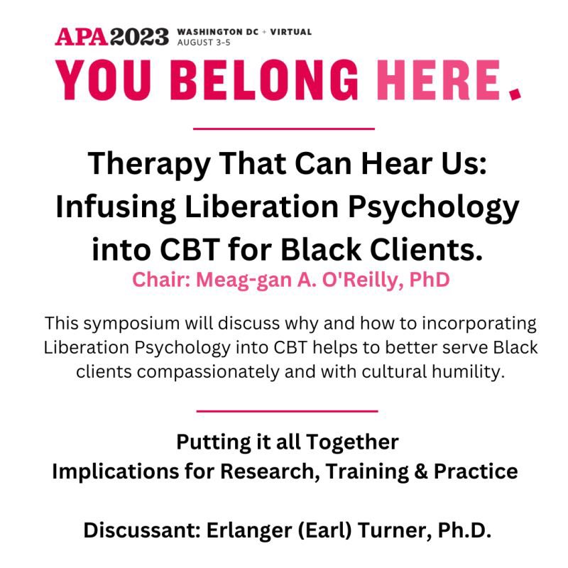 Turner_RACE_Lab's tweet image. Catch @DrEarlTurner at 9am today at #APA2023. 

Location: Convention Center 140A