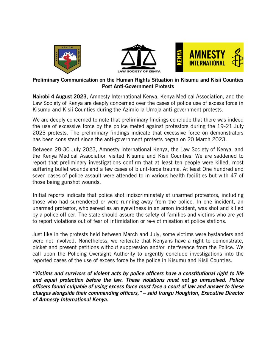 Kenya Medical Association tweet media