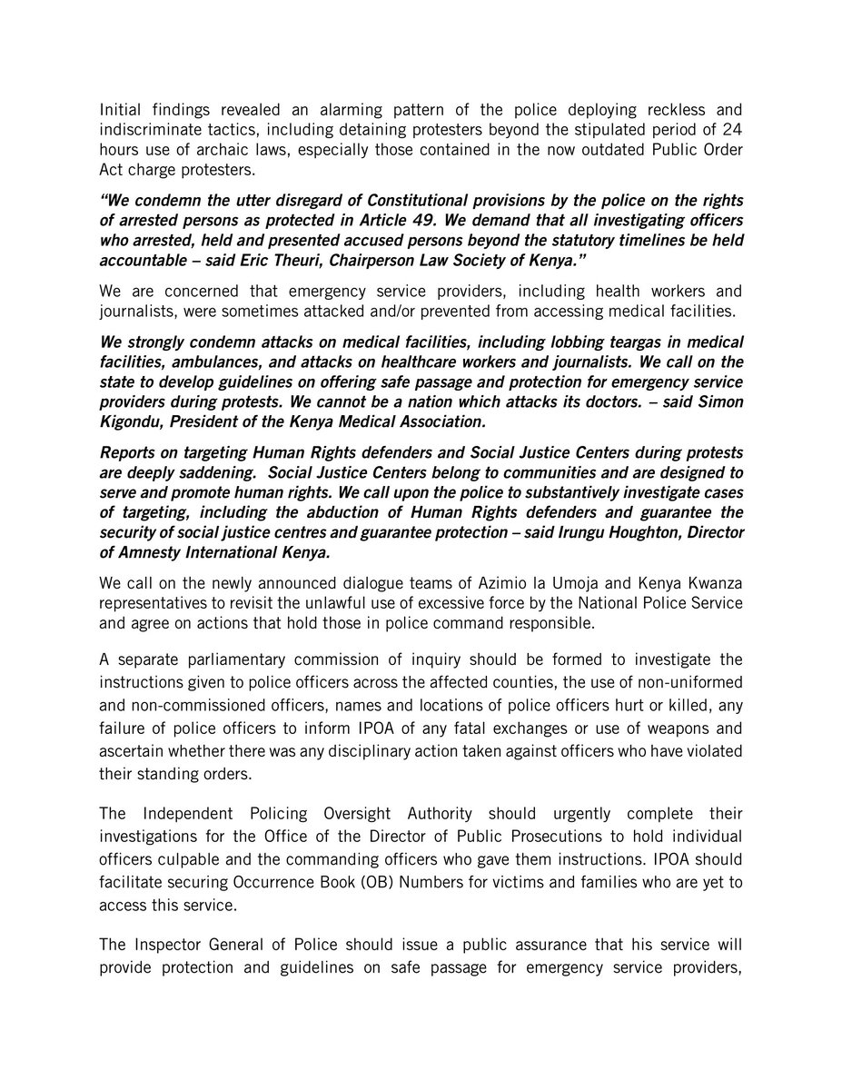 Kenya Medical Association tweet media