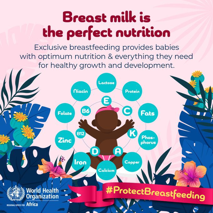 Breastfeeding provides every child with the best possible start in life.  Exclusive breastfeeding reduces infant mortality & helps for a quicker recovery during illness.   Let’s all do our part to #ProtectBreastfeeding!  #WBW2023